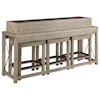 Hammary West End Bar Console w/ 3 Stools