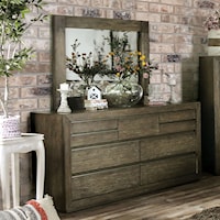 Transitional 9-Drawer Dresser with Felt Lined Top Drawers