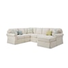 Hickory Craft 917450BD 3-Pc Slipcover Sectional Sofa w/ RAF Chaise