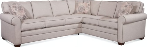 Transitional 2-Piece Sectional Sofa