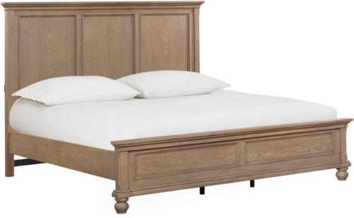 Traditional Queen Panel Bed with USB Ports