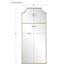 Uttermost Caddington Caddington Tall Brass Mirror