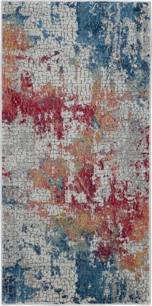2' x 4' Multicolor Rectangle Rug