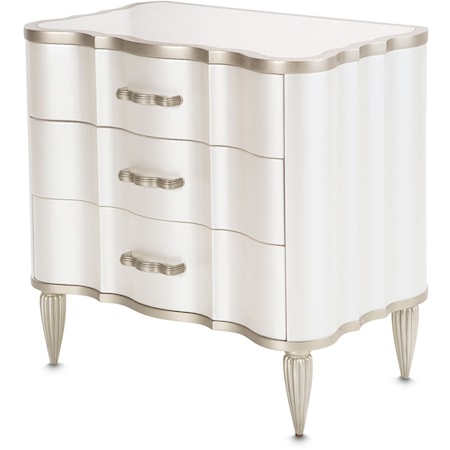 London Place - Nightstand - Creamy Pearl