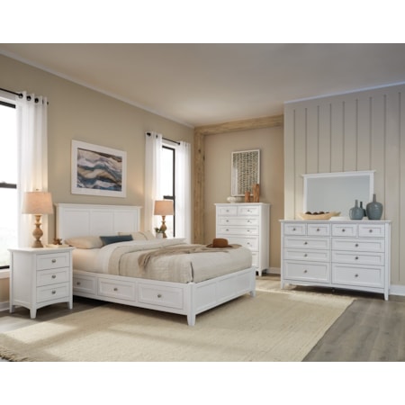 5-Piece Queen Classic Storage Bedroom Set