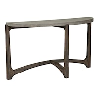 Contemporary Sofa Table with Concrete Top