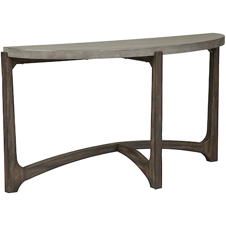 Contemporary Sofa Table with Concrete Top