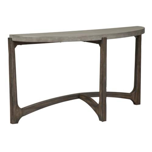 Contemporary Sofa Table with Concrete Top