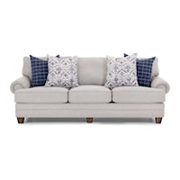 Transitional Stationary Sofa with Nail-Head Trim