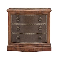 Transitional 3-Drawer Bachelor Chest with Felt-Lined Top Drawer