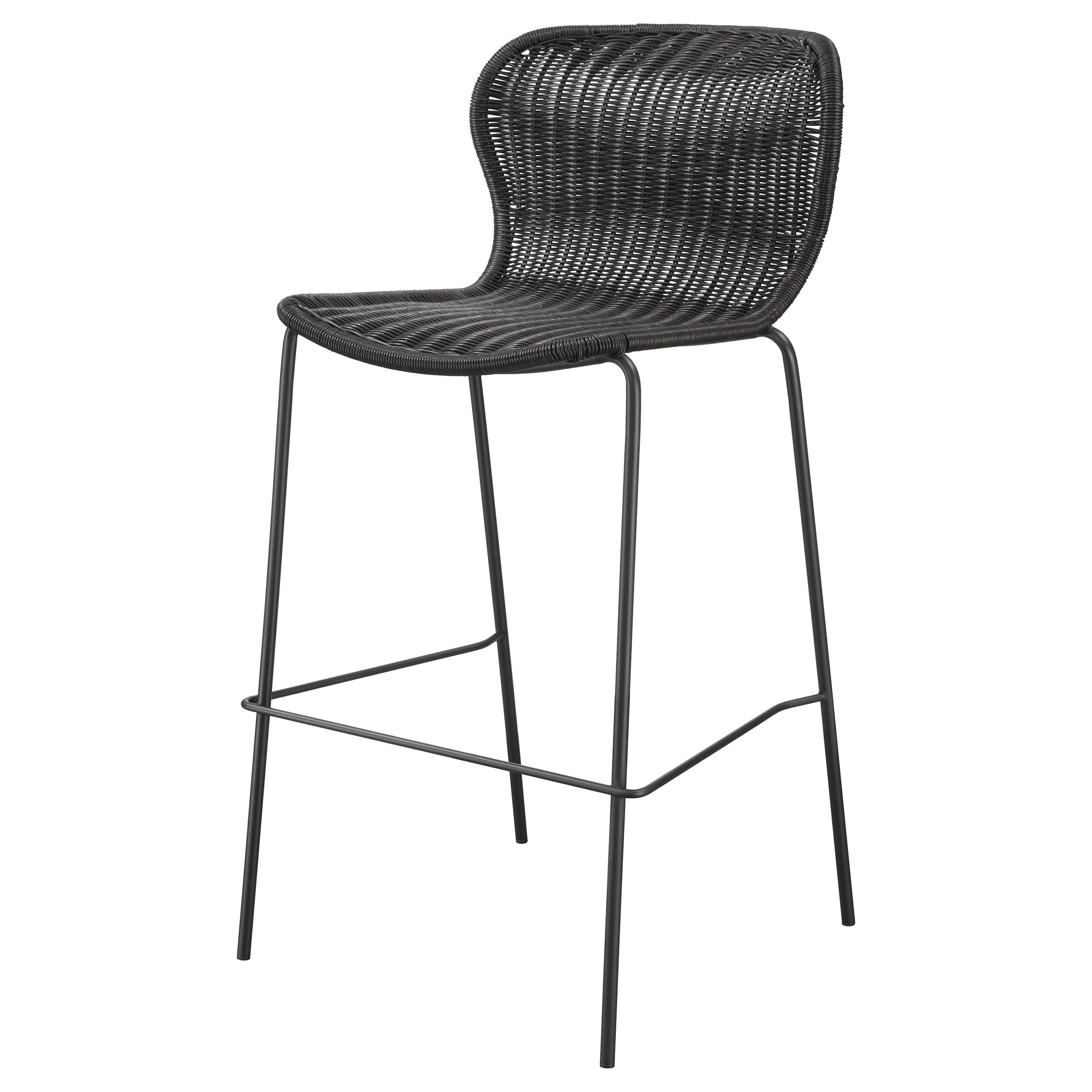 Mckinley Faux Rattan Bar Chair