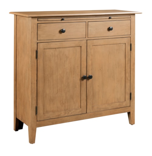 Traditional 2-Door Server with Pull-Out Shelf