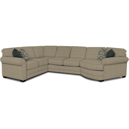 3-Piece Sectional with Cuddler