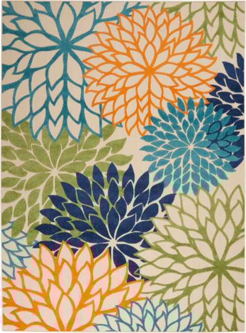 7' x 10' Multicolor Rectangle Rug
