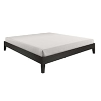 Nix Contemporary King Platform Bed - Black