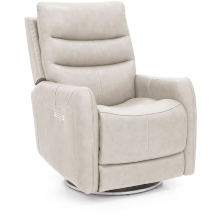 Transitional Power Swivel Recliner