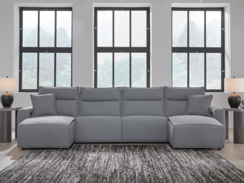 4-piece Power Reclining Sectional With Chaise