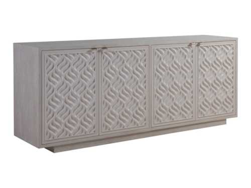 Contemporary 4-Door Media Console