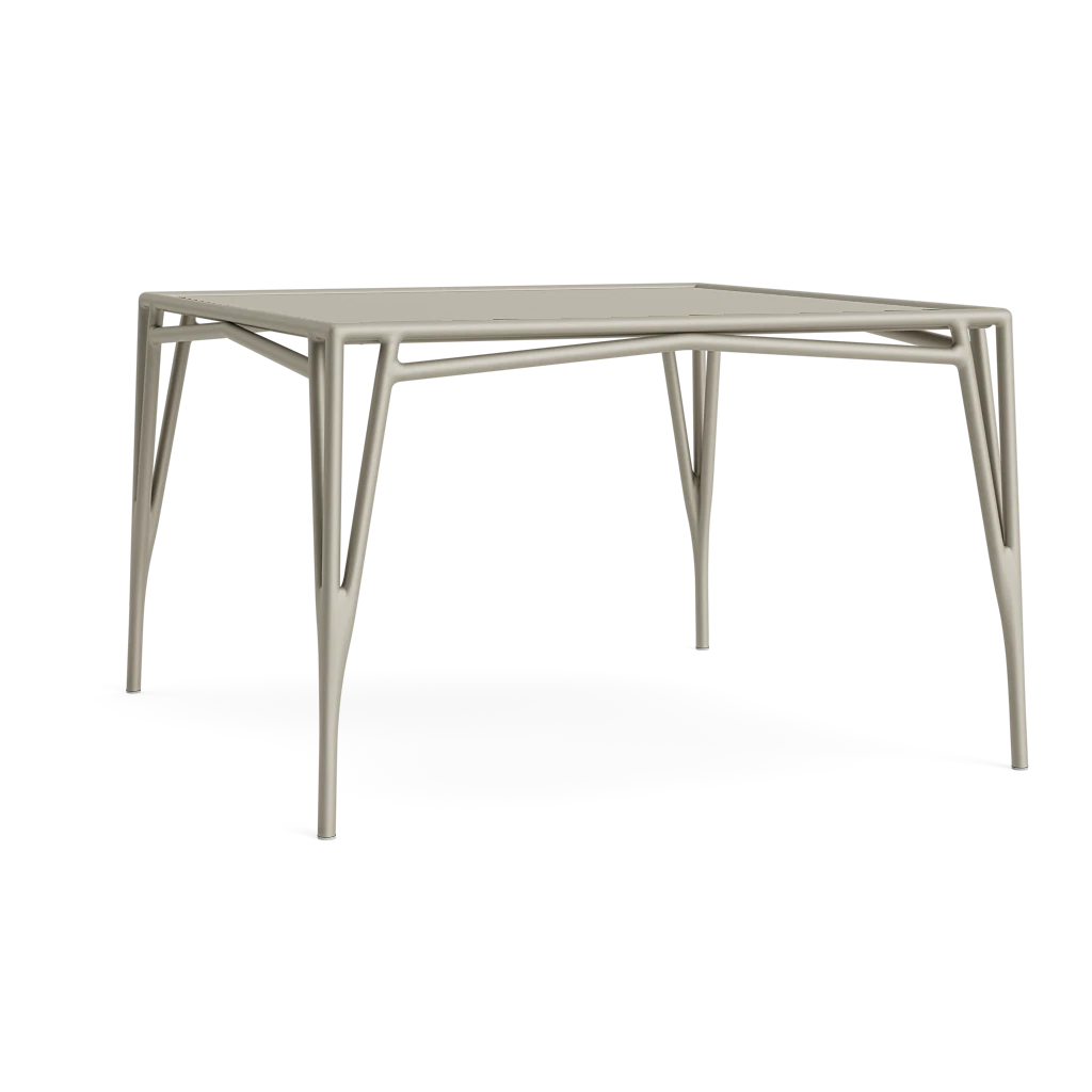 47" Square Aluminum Dining Table