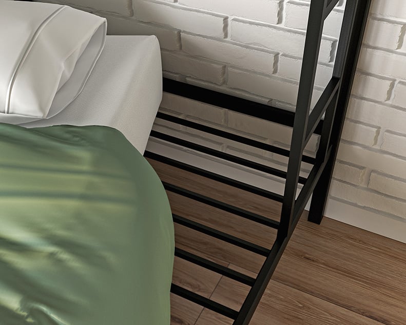 Sauder Boulevard Cafe Metal Bunk Bed