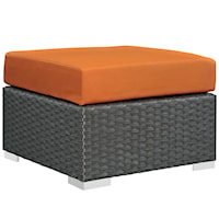 Outdoor Patio Sunbrella® Ottoman - Tuscan