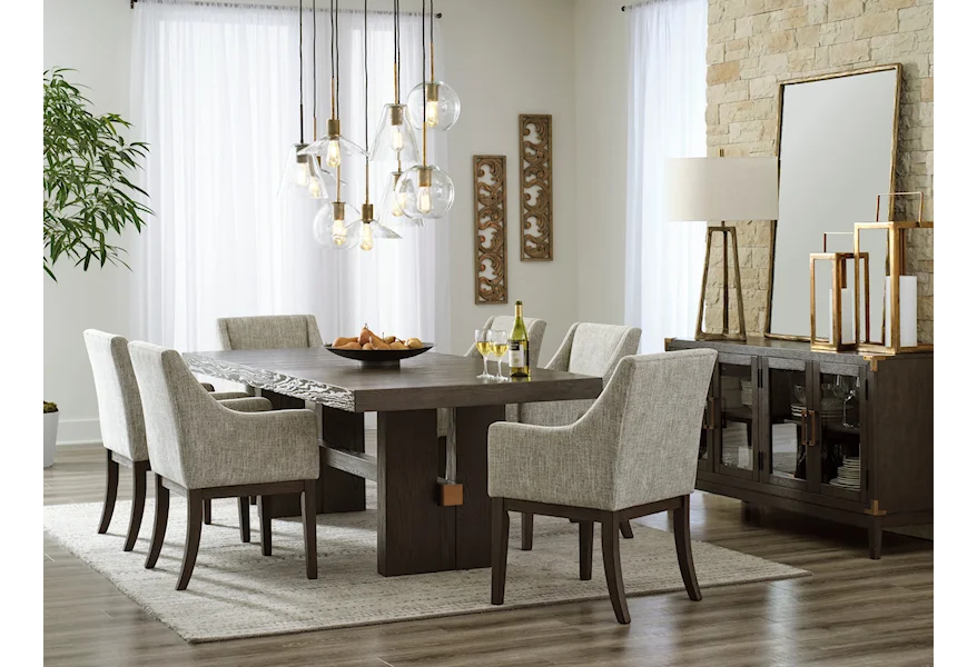 Burkhaus Dining Set by Signature Design by Ashley at VanDrie Home Furnishings
