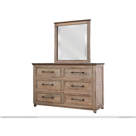 6-Drawer Bedroom Dresser Set