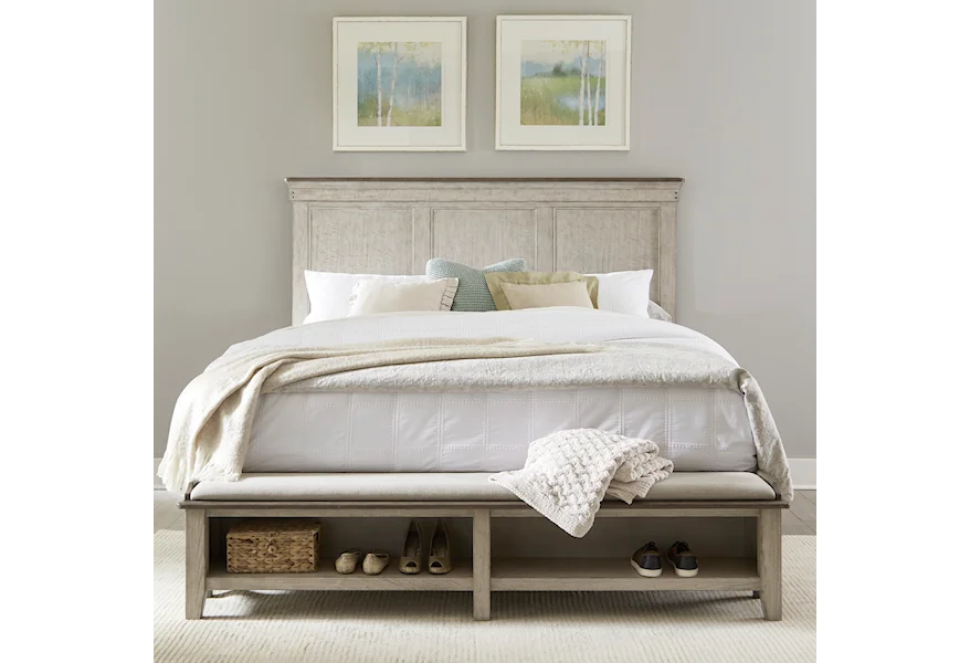 Ivy Hollow King Storage Bed by Liberty Furniture at Lindy's Furniture Company
