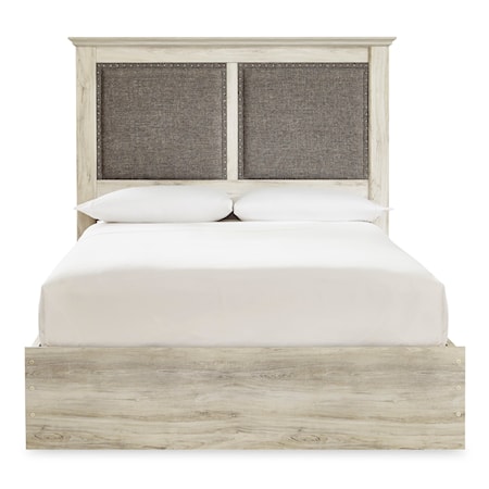 King Upholstered Bed w/ 2 Side Drawers