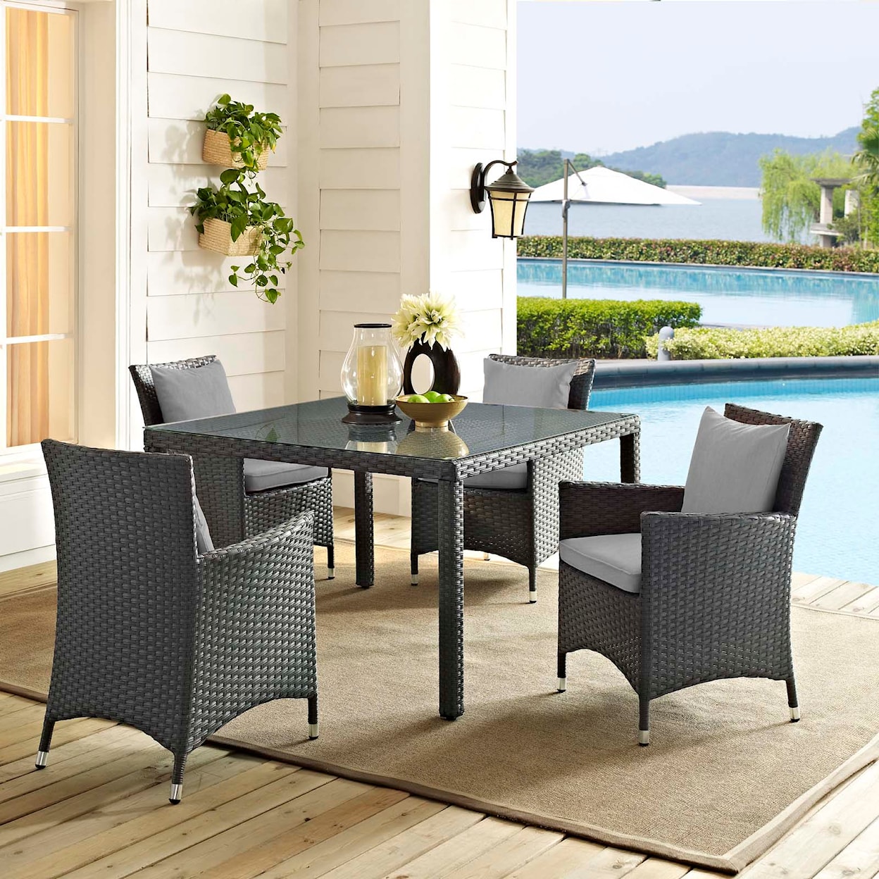 Modway Sojourn Outdoor 4 Piece Set