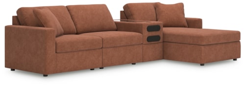 4-Piece Sectional With Chaise