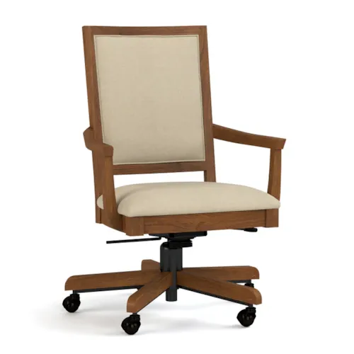 Origins Swivel-Tilt Arm Chair on Casters