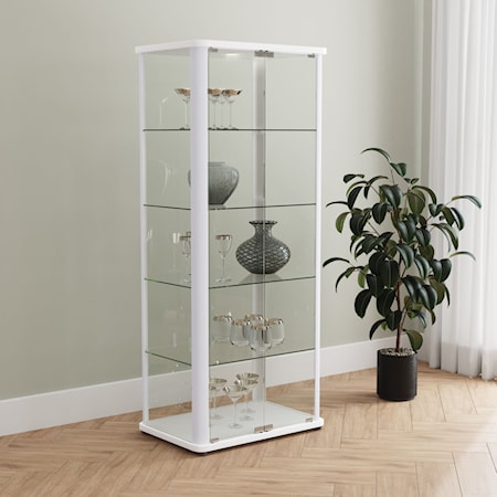 Display Curio Cabinet w/ LED Lighting