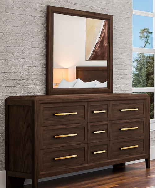 Transitional Dresser Mirror