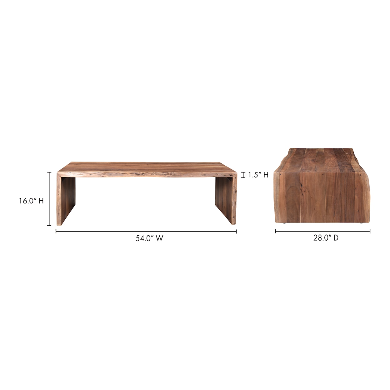 Moe's Home Collection Tyrell Tyrell Coffee Table Smoked