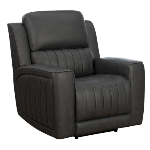 Transitional Power Recliner with Power Headrest