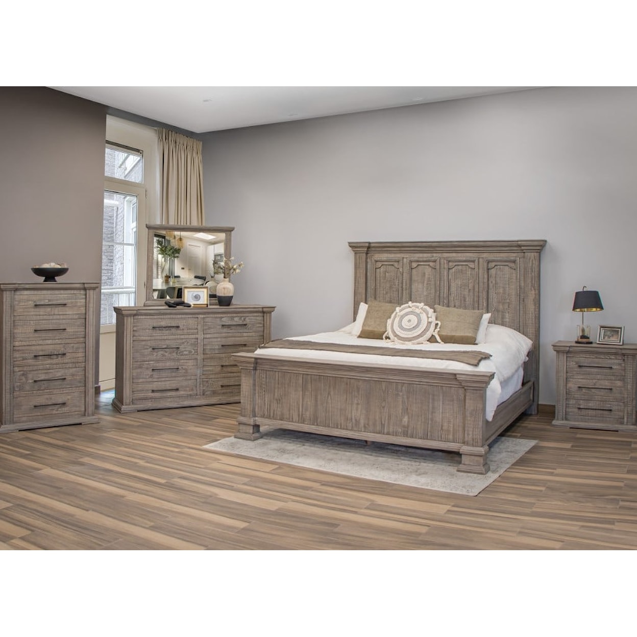 International Furniture Direct Tower Bedroom Set