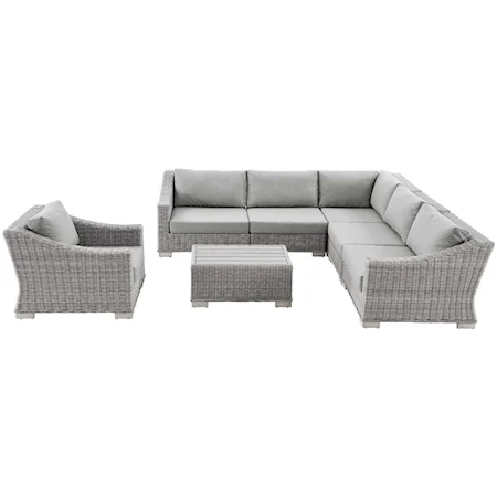 Outdoor 7-Piece Sectional Sofa Set
