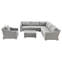 Outdoor 7-Piece Sectional Sofa Set