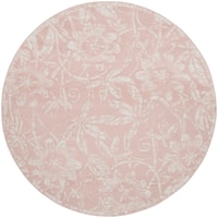 5'  Pink Round Rug