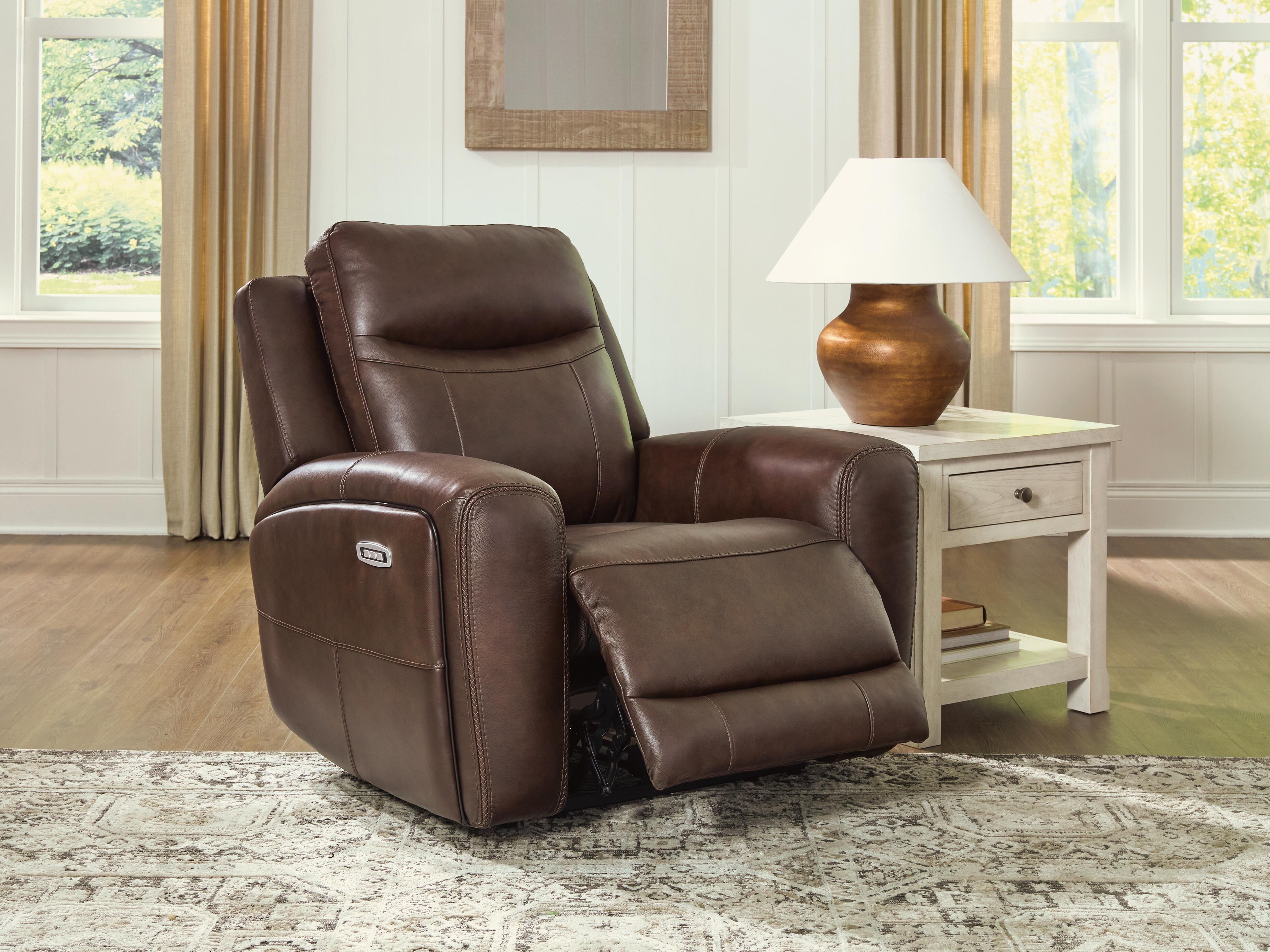 Ashley Gravier Pwr Recliner/adj Headrest