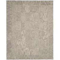 7'9" x 9'9" Grey Rectangle Rug