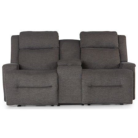 Space Saver Console Reclining Loveseat