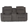 Bravo Furniture O'Neil Space Saver Console Reclining Loveseat