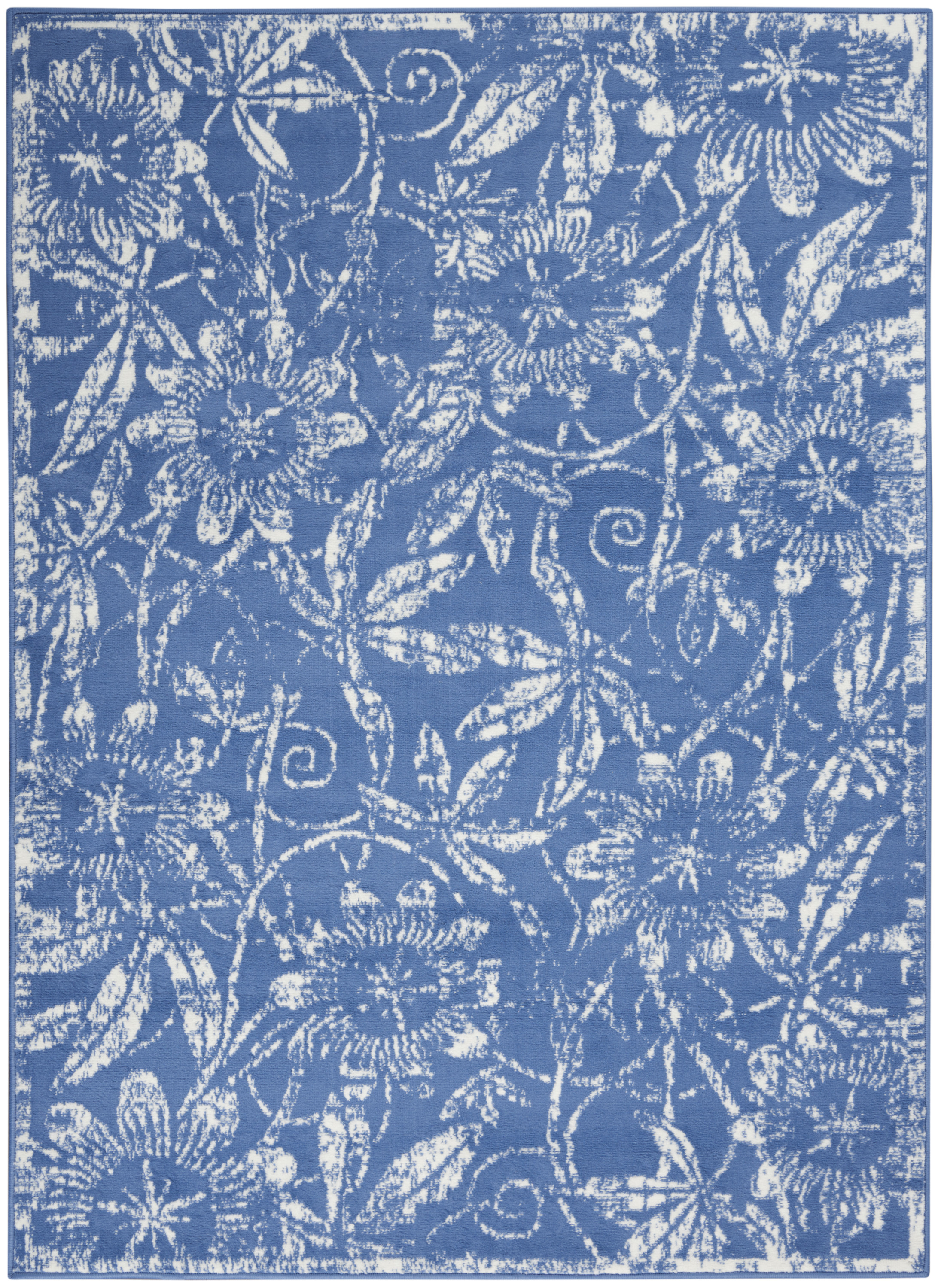 6' x 9' Blue Rectangle Rug