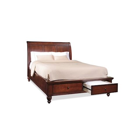 Queen Storage Sleigh Bed