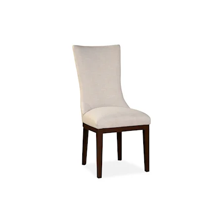 Contemporary Host Chair with Slight Wing Back