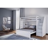Jackpot Kids All-In-Ones Youth Storage Loft Bed with Staircase