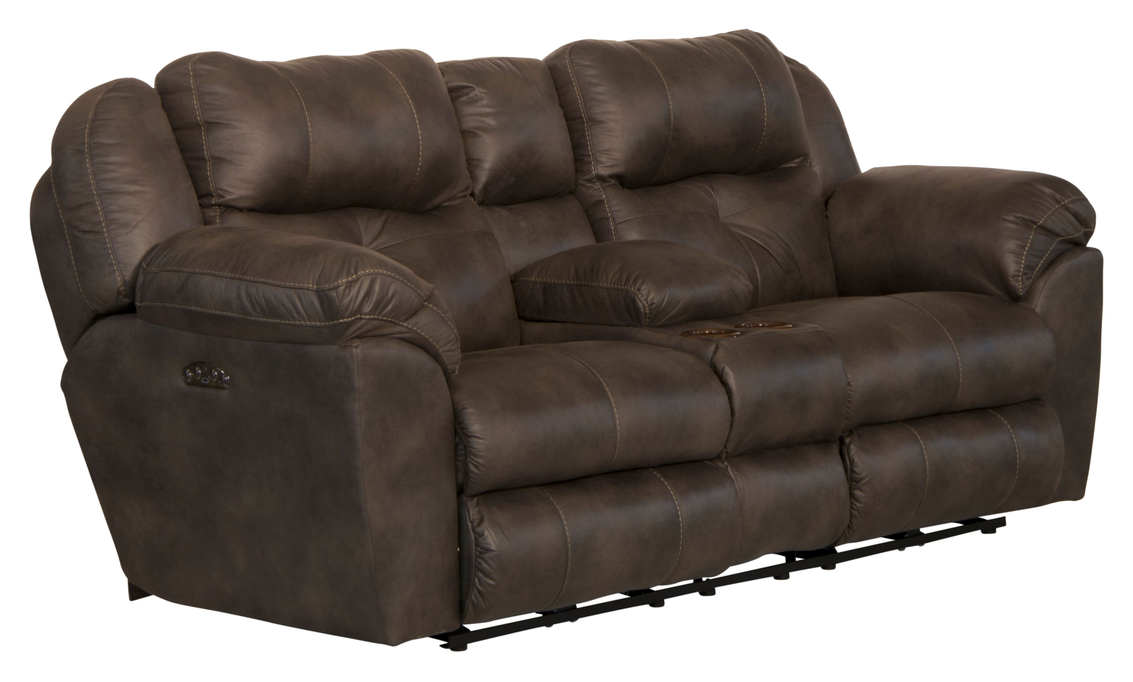 Power Headrest Lay Flat Reclining Loveseat