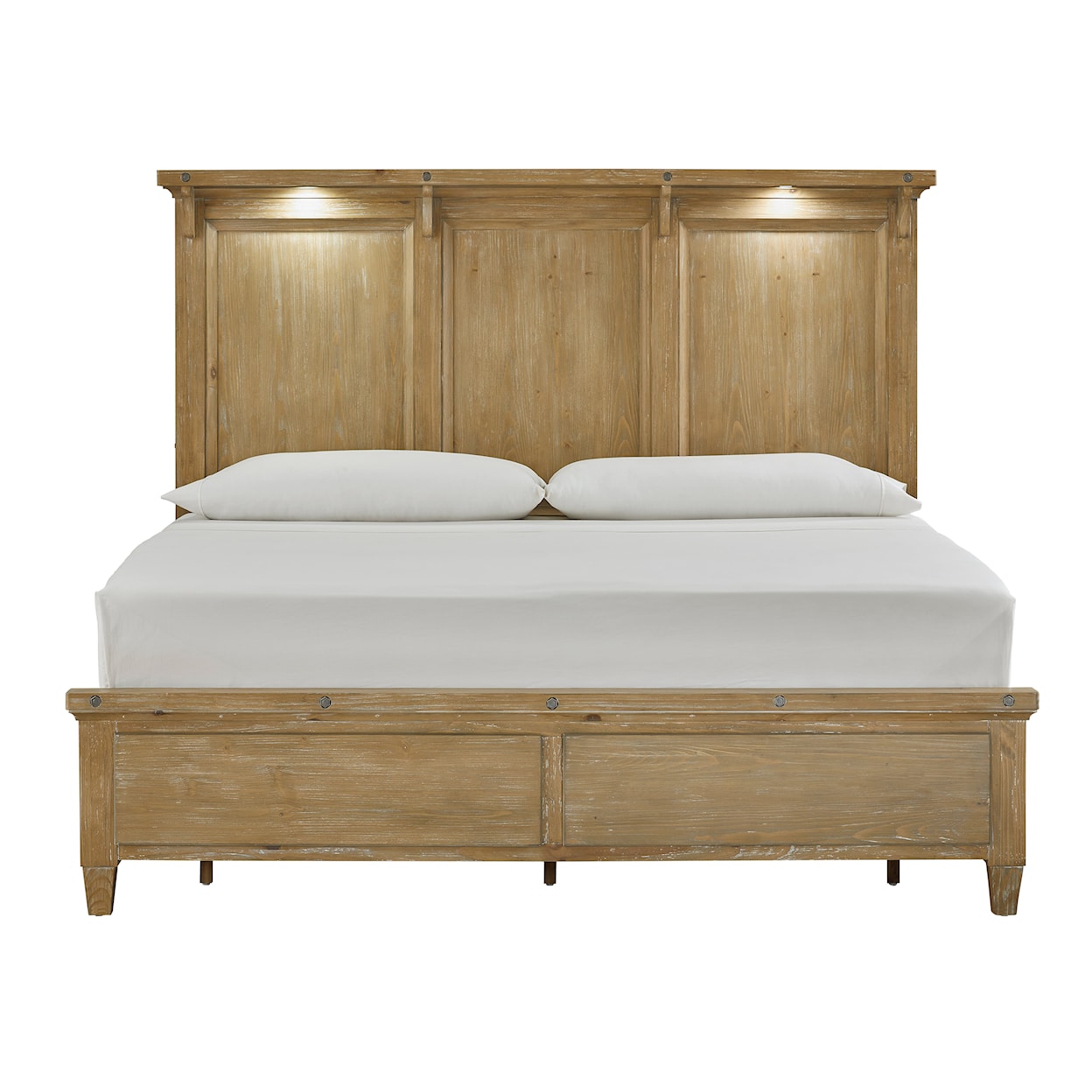 Magnussen Home Lynnfield Bedroom King Lighted Panel Bed